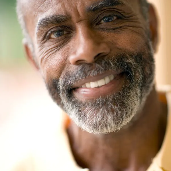 Man Wearing Dentures