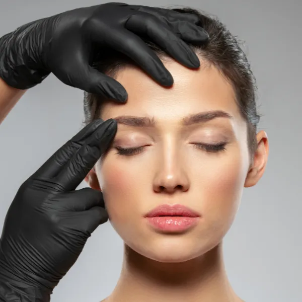 Woman Getting Facial Fillers And Wrinkle Relaxers