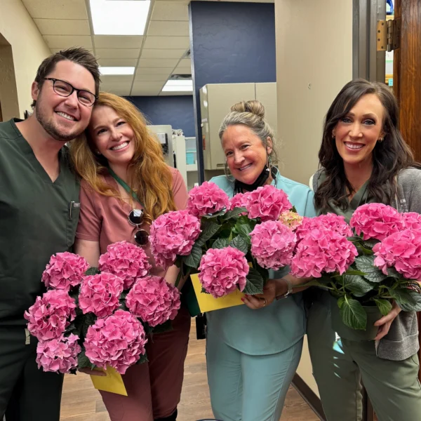 Dr. Sigler with dental staff